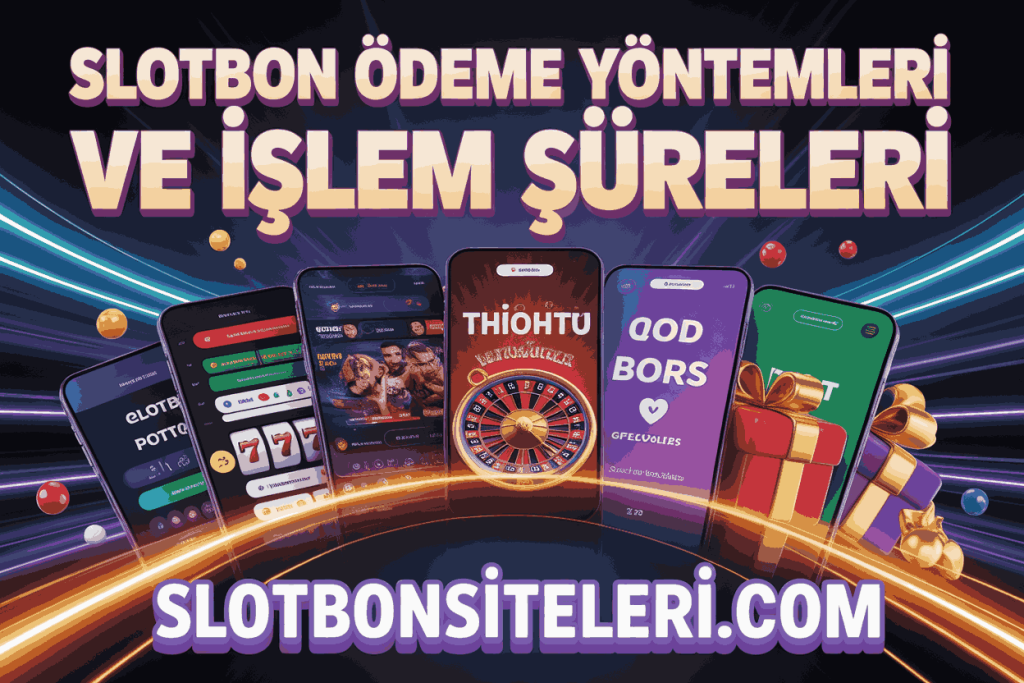 slotbon odeme yontemleri ve islem sureleri